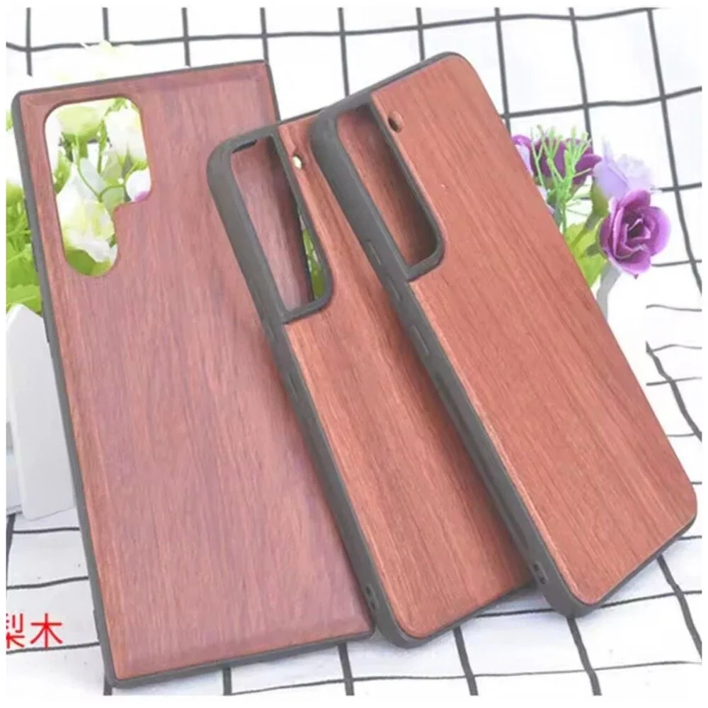 Custom Laser Engraved Wood Backing Phone Case For Samsung Galaxy S26 Ultra